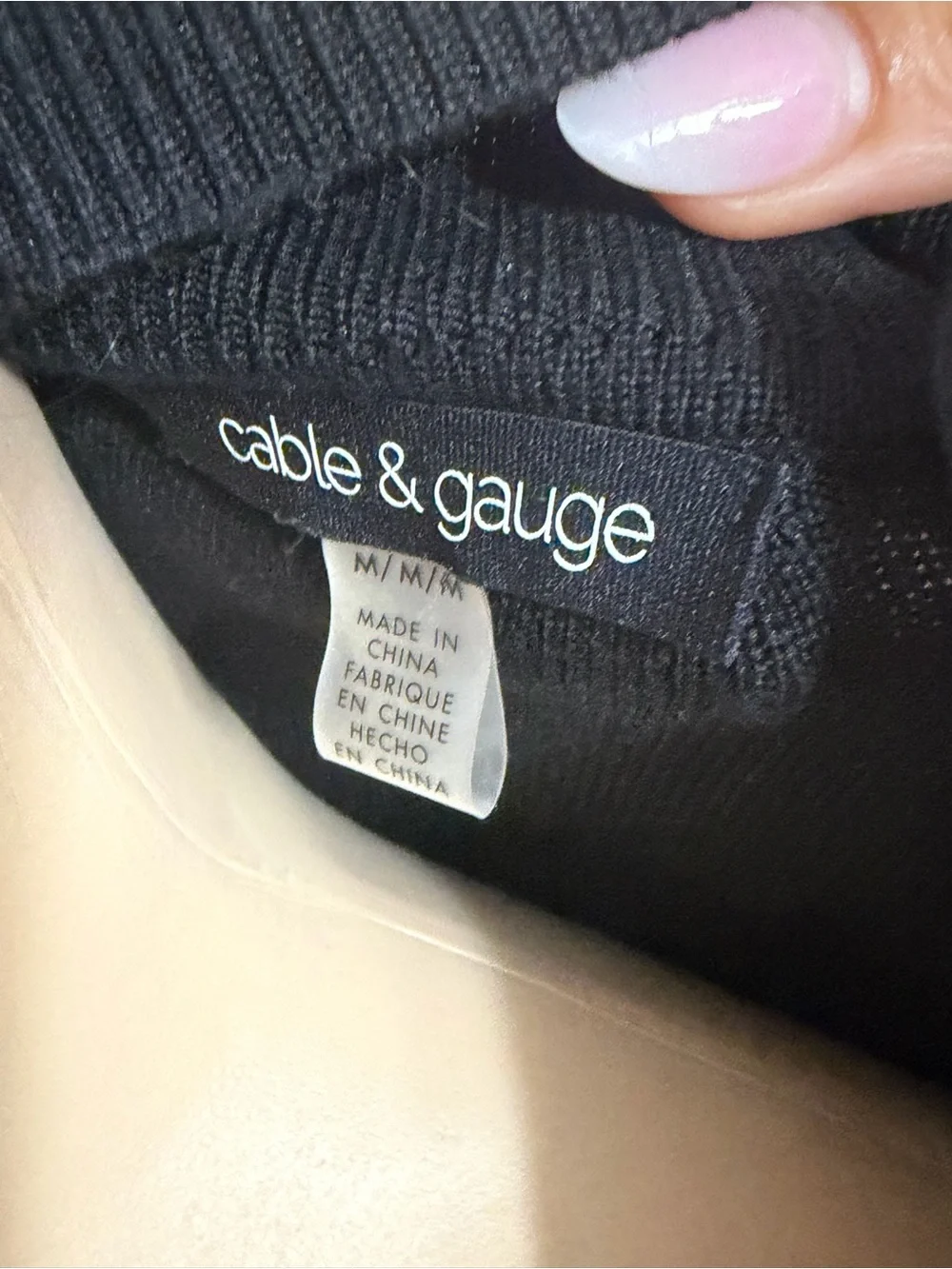 Cable & Gauge Black Zip-Neck Split-Hem Tunic with Matching Leggings